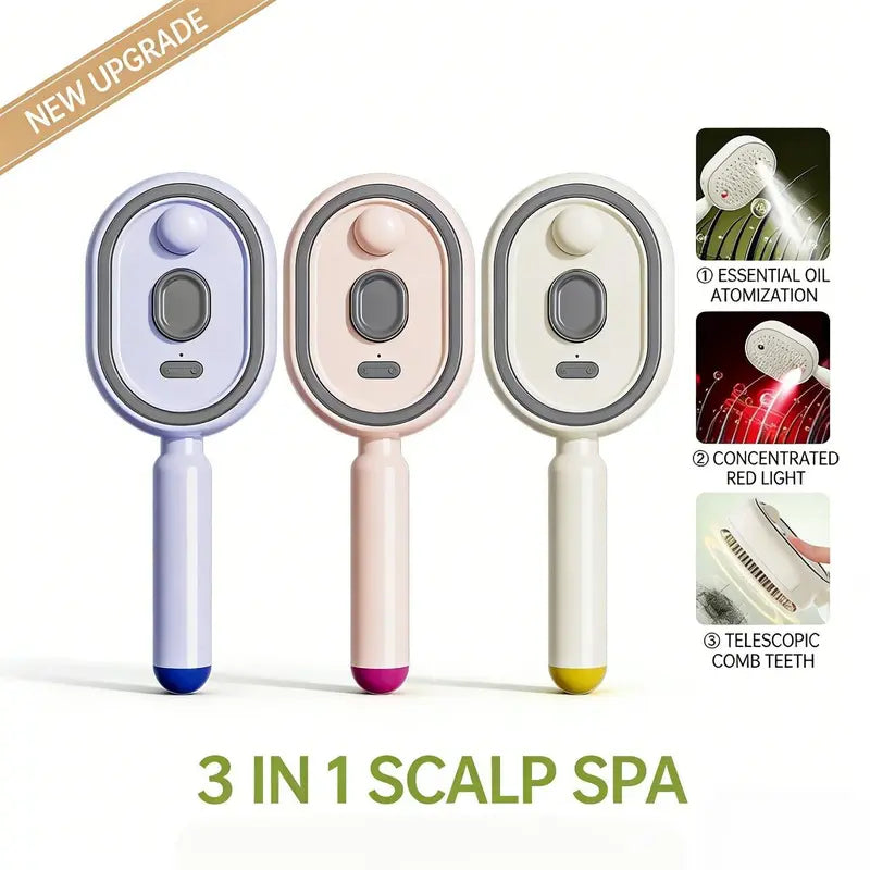 🩷Elektrischer Sprüh-Luftkissen-Massagekamm