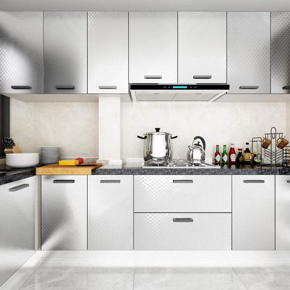 🔥Peel & Stick Aluminum Foil Wallpaper, Waterproof Oil Proof Contact Paper for Kitchen