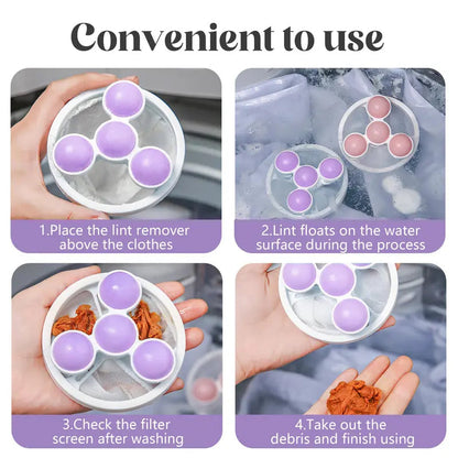 🔥 Flash Sale:Pet Hair & Lint Catcher – Reusable Floating Filter Bag – 3-Pack