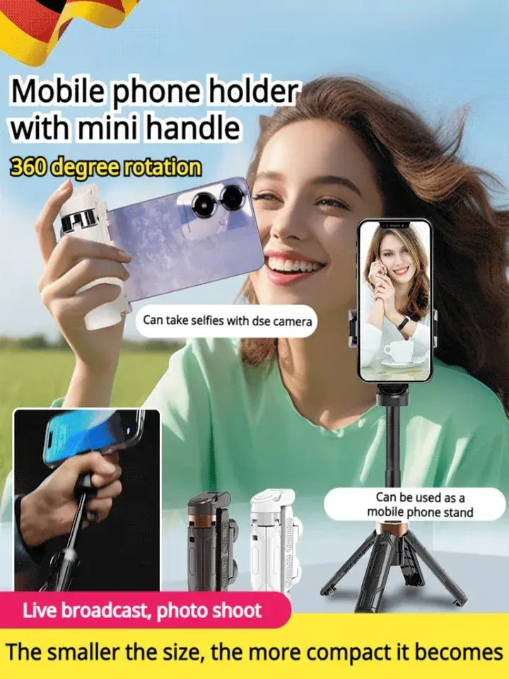 Mini Selfie Stick Foldable 3 in 1 Extendable