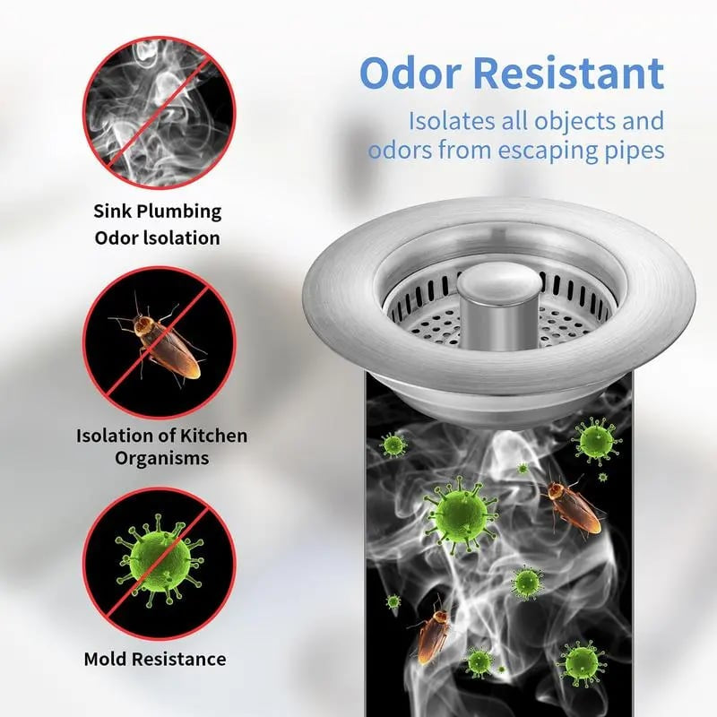 💜 LAST DAY PROMOTION - 50%OFF💜3 in 1 Kitchen Sink Drain Strainer Kitchen Gadgets