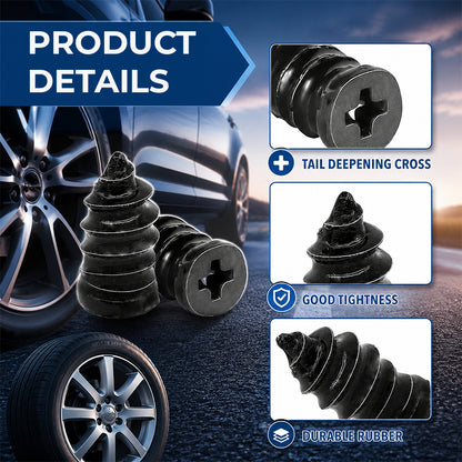 🔥 Last Day 50% OFF 🔥 100 PCS Self-Sealing Tire Repair Rubber Nails Kit with 2 Sizes