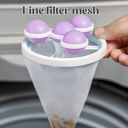 🔥 Flash Sale:Pet Hair & Lint Catcher – Reusable Floating Filter Bag – 3-Pack