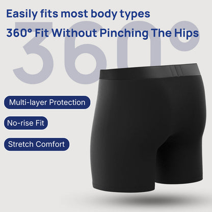 Men’s Ultra-Absorbent Incontinence Boxer Briefs