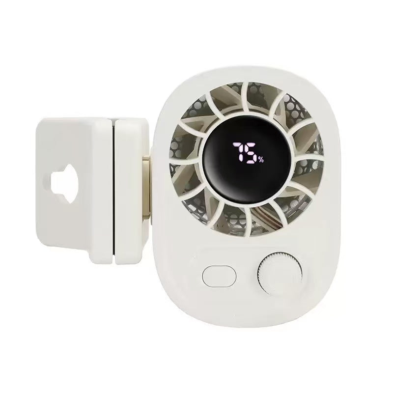 Portable LED Car Clip-On Fan – 360° Rotation & Stepless Speed Control