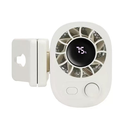 Portable LED Car Clip-On Fan – 360° Rotation & Stepless Speed Control