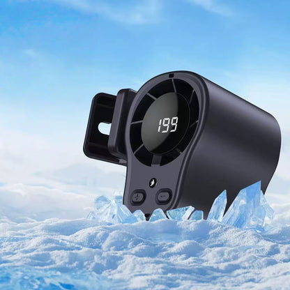 Portable LED Car Clip-On Fan – 360° Rotation & Stepless Speed Control