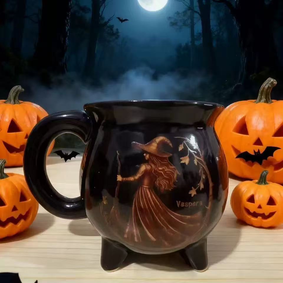 Witch Cauldron Coffee Mug - Wicked Brew Halloween Witchy Gifts For Besties, Sisters, BFF, Family, Yourself