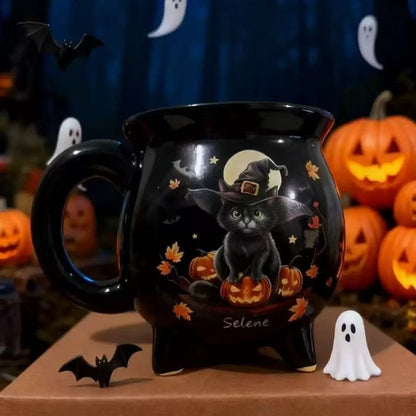 Witch Cauldron Coffee Mug - Wicked Brew Halloween Witchy Gifts For Besties, Sisters, BFF, Family, Yourself