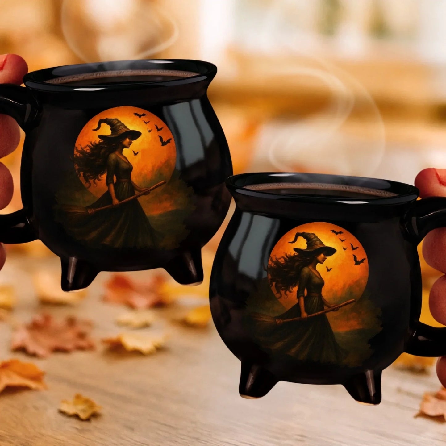 Witch Cauldron Coffee Mug - Wicked Brew Halloween Witchy Gifts For Besties, Sisters, BFF, Family, Yourself