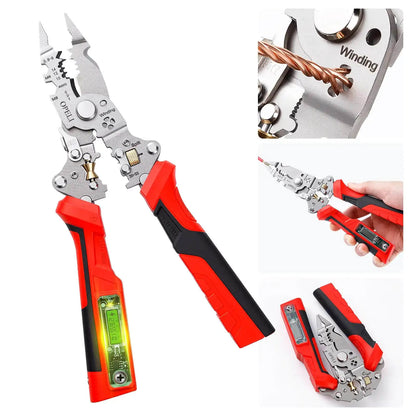 Rechargeable electrician wire stripper pliers