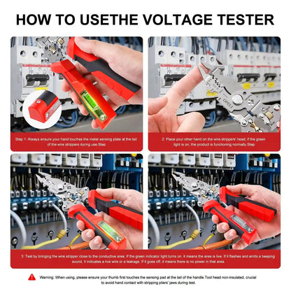 Rechargeable electrician wire stripper pliers