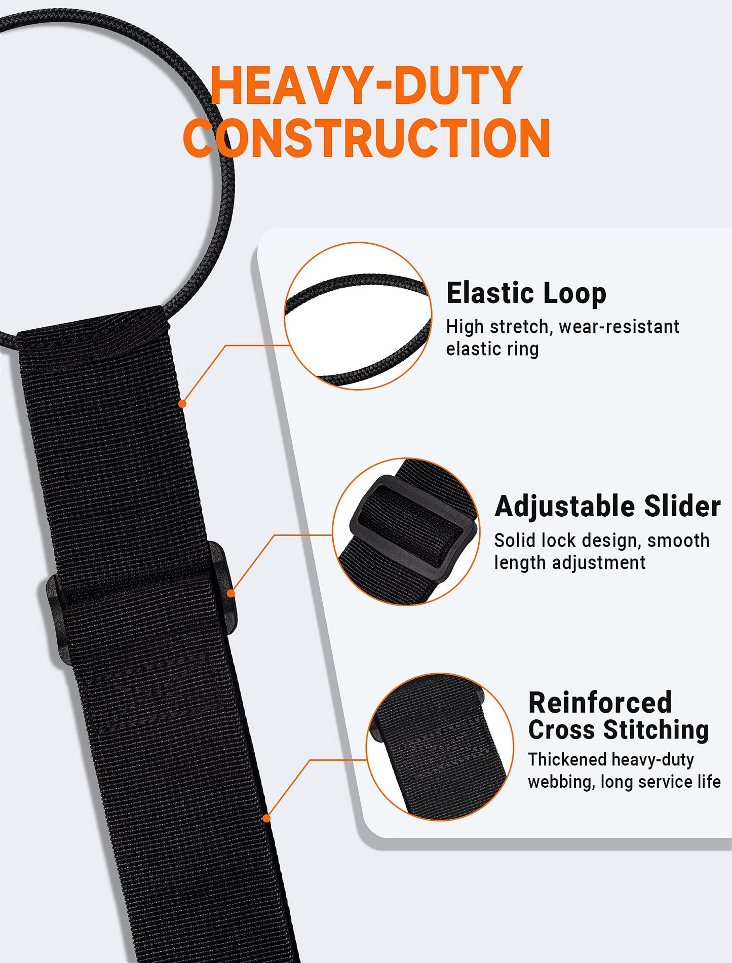 Luggage Strap Connector Set (2-Pack) – Elastic Ring Straps for Suitcases