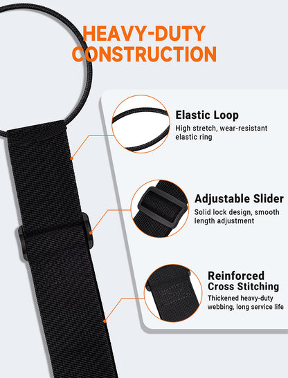 Luggage Strap Connector Set (2-Pack) – Elastic Ring Straps for Suitcases