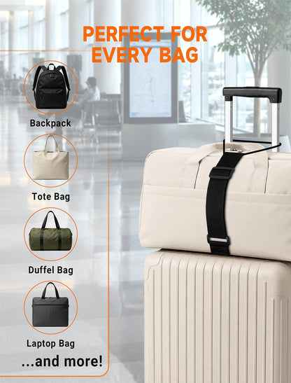Luggage Strap Connector Set (2-Pack) – Elastic Ring Straps for Suitcases