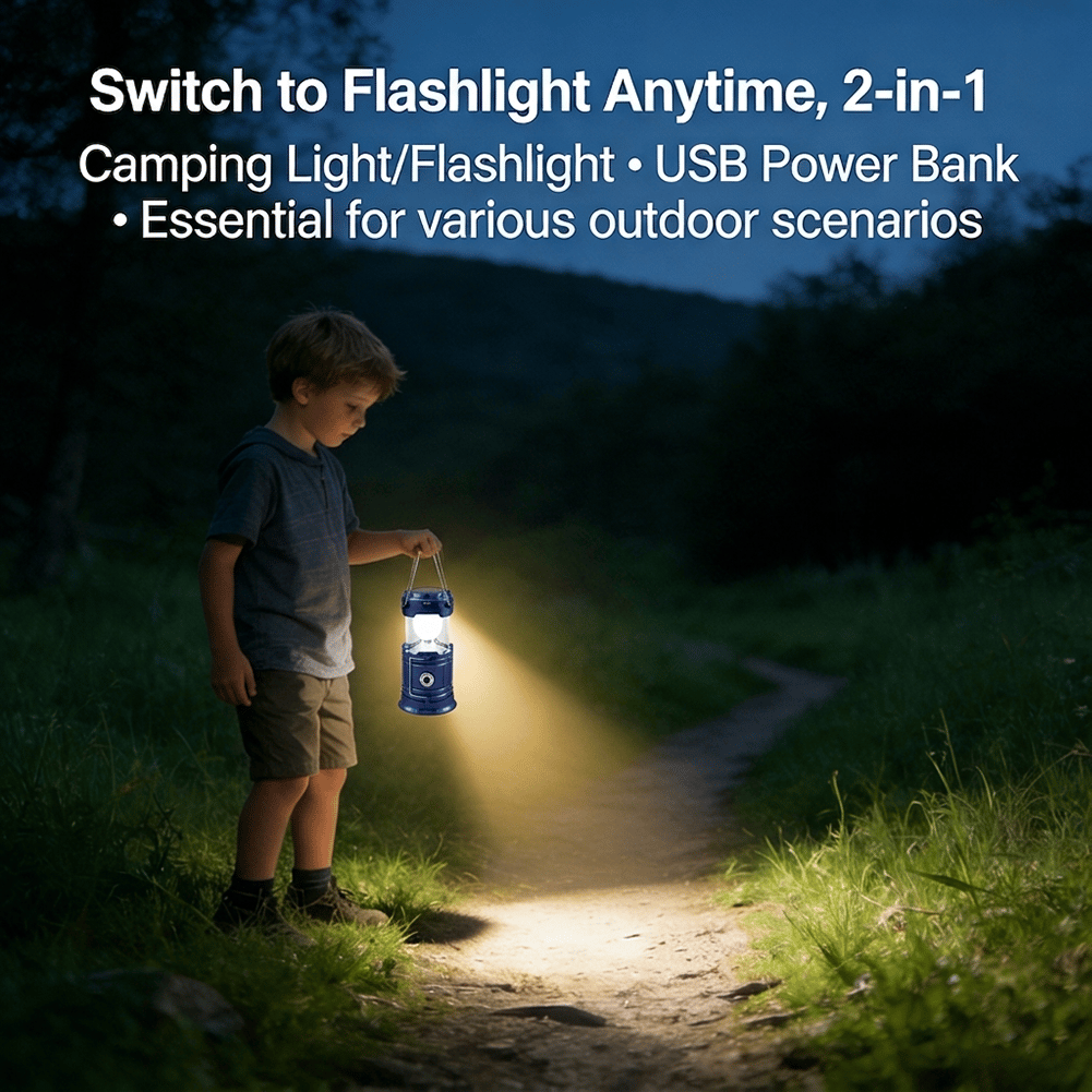 🔥HOT SALE🔦 Solar Rechargeable LED Camping Light