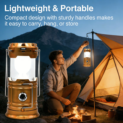 🔥HOT SALE🔦 Solar Rechargeable LED Camping Light