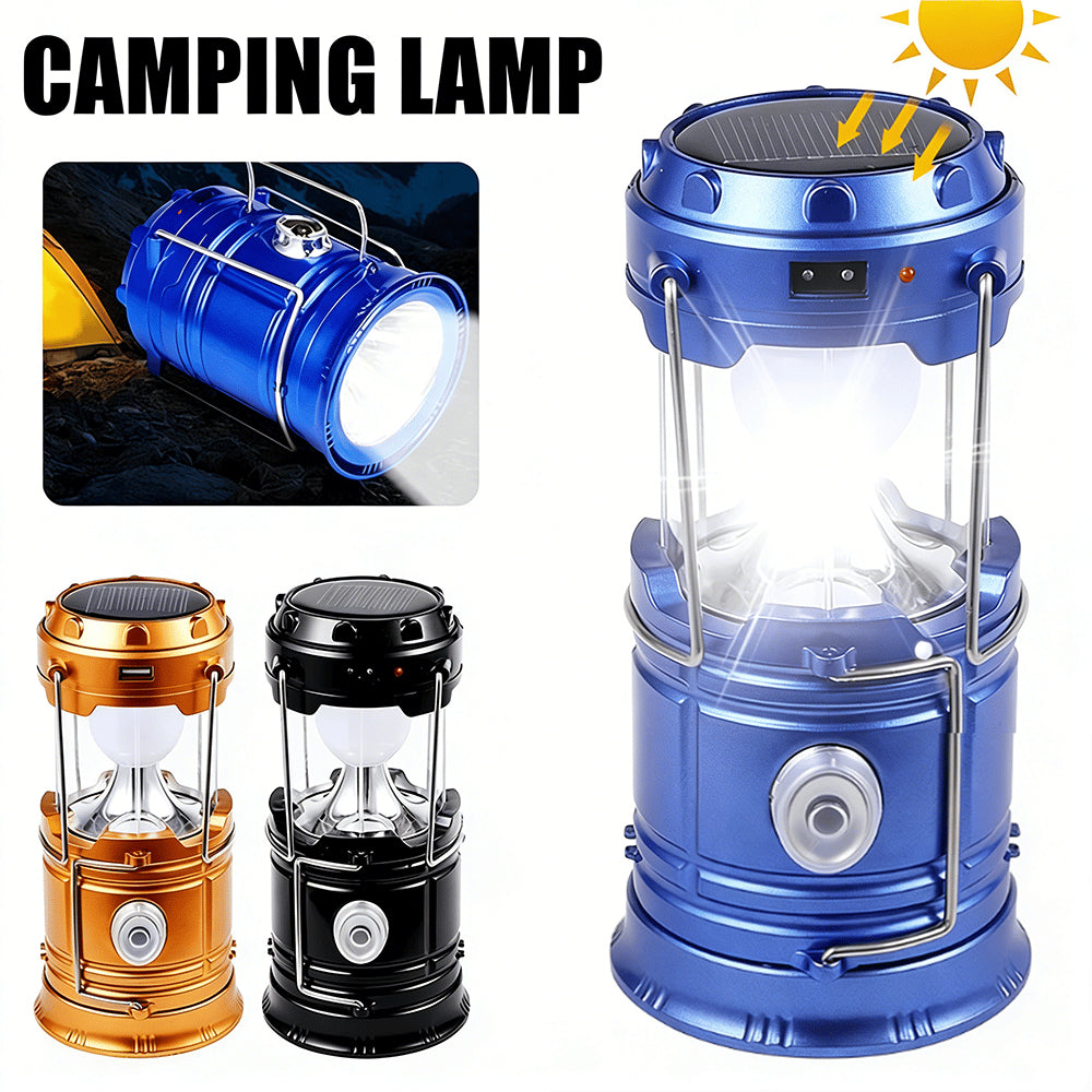 🔥HOT SALE🔦 Solar Rechargeable LED Camping Light